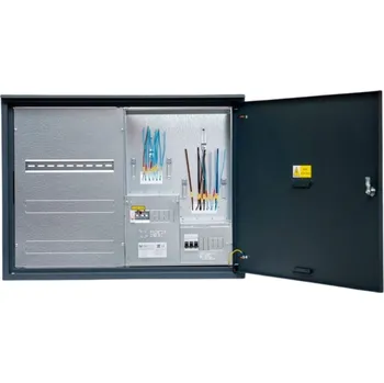 Rozvaděč PROSTOR-design Rozvaděč elektroměrový EMR 2 + 54L ANTRACIT bez hl.j. + 54M podr. vlevo uni-FV 2025 ČEZ+EGD vyp. 63A