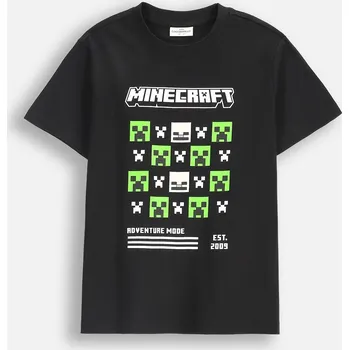 Chlapecké tričko Dětské tričko MINECRAFT Černé Dárek pro kluka velikost 158 Coccodrillo ZC5