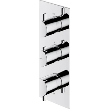 Vodovodní baterie Podomítková vanová a sprchová baterie Omnires stříbrná