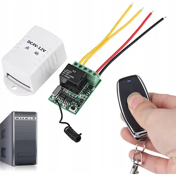 1 KS RELÉ S DÁLKOVÝM OVLÁDÁNÍM ON/OFF 12V PŘEPÍNACÍ