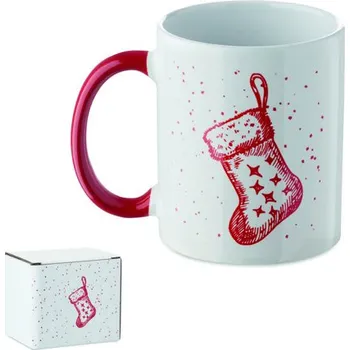 Vánoční keramický hrnek 300 ml Festimug - Červená