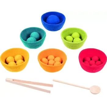 Desková hra Třídění - Vlněné míčky