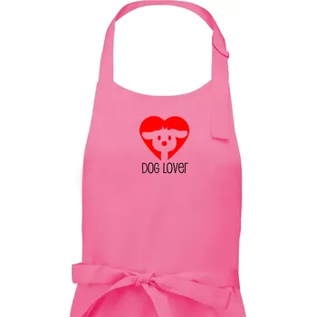 Kuchyňská zástěra Dog Lover čumák - Pánská zástěra na vaření - Univerzální velikost ( Růžová )