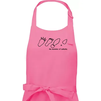 Kuchyňská zástěra Evolution of authority - Dámská zástěra na vaření - Univerzální velikost ( Růžová )