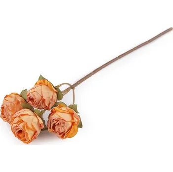 Umělá růže vintage - 2 lososová světlá