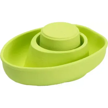 Dřevěná hračka Gumová loďka - zelená