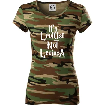 Dámské tričko Leviosa not Levjosa - Dámské maskáčové triko - XS ( Hnědý maskáč )