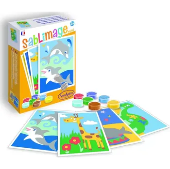 Výtvárné potřeby Sablimage mini: Pískové obrázky - Exotická zvířata