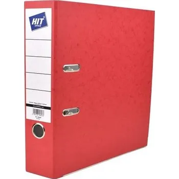 Pořadač pákový Hit Office, A4, 7,5 cm, červený