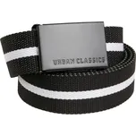 Opasek textilní Urban Classics Canvas - černý-bílý, 120