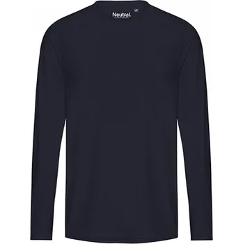 Pánské tričko Neutral Pánské tričko s dlouhým rukávem z recyklovaného polyesteru Barva: modrá námořní, Velikost: 3XL NER61050