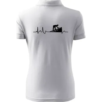 EKG pokrývač - Polokošile dámská Pique Polo - L ( Bílá )