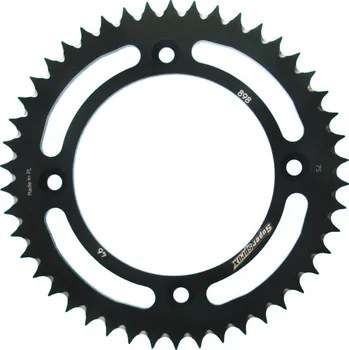 Řetězová sada pro motocykl Hliníková řetězová rozeta SUPERSPROX RAL-898:46-BLK černý 46 zubů, 428