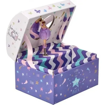 Šperkovnice Hrací skříňka s tančící baletkou Adam Toys, fialová