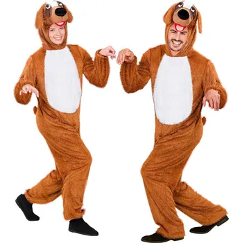 Karnevalový kostým Plyšový overal pejsek - M/L (175 cm)