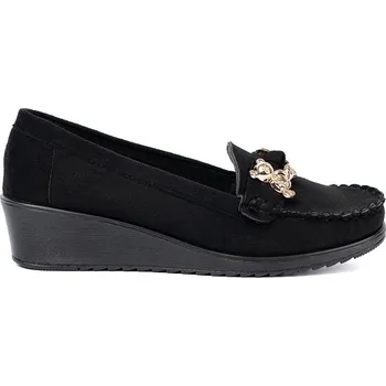 Dámské polobotky Luxusní dámské polobotky černé na klínku 41