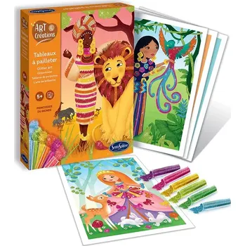 kreativní sada Sentosphere Třpytivé pískování - Princezny světa