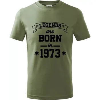 Legends are born in 1973 - Tričko dětské bavlněné - 104-110cm / 3-4 roky ( Khaki )