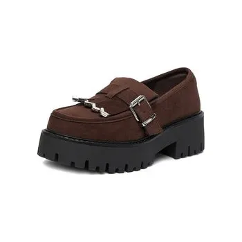 Pánské tenisky Loafersy DeeZee CEO-HY6688001-1 Hnědá 41