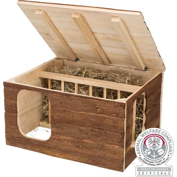 Trixie Natural Living přírodní dř. domek HILKE s jesličkami 40x23x32 cm