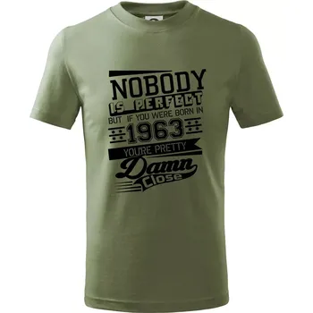 Dětská móda Nobody is perfect - 1963 - Tričko dětské bavlněné - 158 cm/12 let ( Khaki )