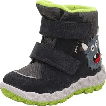 Dívčí zimní obuv SUPERFIT chlapecká zimní obuv ICEBIRD 1-006012-2010-1 šedá/zelená GORETEX 24