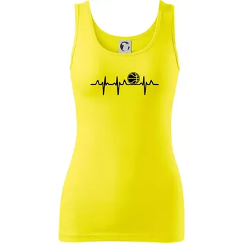 Dámské tričko EKG basketbal - Dámské tílko - L ( Citrónová )