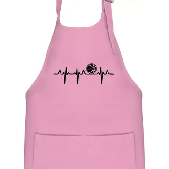Kuchyňská zástěra EKG basketbal - Dětská zástěra na vaření - Univerzální velikost ( Růžová )