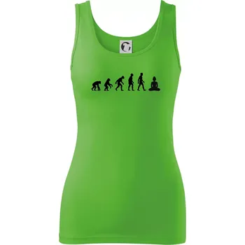 Dámské tričko Evoluce budha - Dámské tílko - L ( Apple Green )
