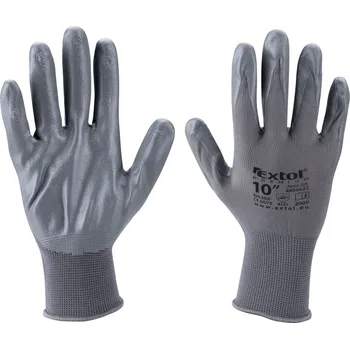 Pracovní rukavice EXTOL PREMIUM Rukavice nylonové polomáčené v nitrilu 8" 8856620