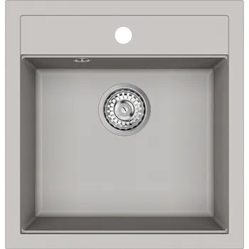 Granitový dřez Granitový dřez Helika TESA SQT100 argent