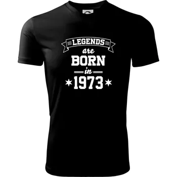 Pánské tričko Legends are born in 1973 - Pánské triko Fantasy sportovní (dresovina) - 2XL ( Černá )