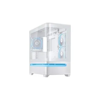 PC skříň ASUS case PRIME AP202 TG ARGB FANS white