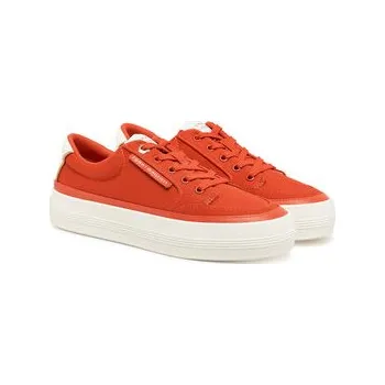 Dámská obuv Sneakersy Tommy Hilfiger Essential Vulc Textile Sneaker FW0FW08323 Oranžová 42