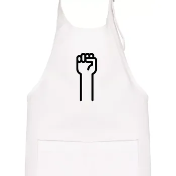 Kuchyňská zástěra Kámen ikona - Dětská zástěra na vaření - Univerzální velikost ( Bílá )