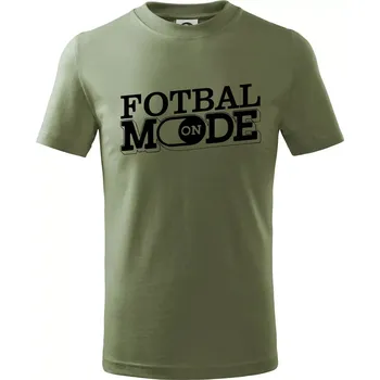Chlapecké tričko Fotbal mode - Tričko dětské bavlněné - 98 cm / 2 roky ( Khaki )