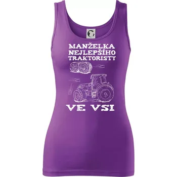 Dámské tričko Ségra nejlepšího traktoristy ve vsi - Dámské tílko - XL ( Fialová )