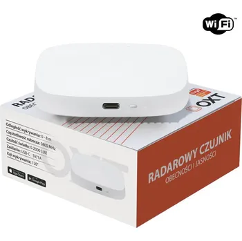 Pohybové čidlo OXT Brightness Presence Radar USB WiFi TUYA T155 senzor