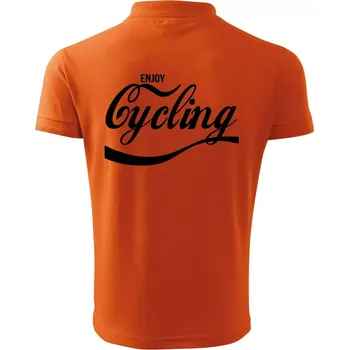 Pánská košile Enjoy Cycling - Polokošile pánská Pique Polo 203 - 5XL ( Oranžová )