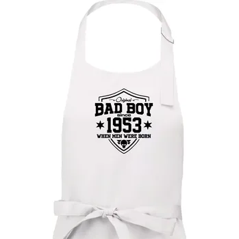 Kuchyňská zástěra Bad boy since 1953 - Pánská zástěra na vaření - Univerzální velikost ( Bílá )