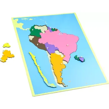 Puzzle Puzzle - mapa Jižní Amerika - bez rámečku