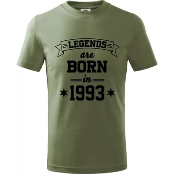 Legends are born in 1993 - Tričko dětské bavlněné - 146 cm/10 let ( Khaki )