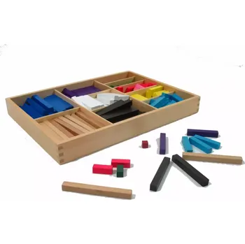 Dřevěná hračka Barevné počítací tyčinky