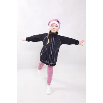 Dívčí mikina Kulišárny Zateplená mikina se zipem BLACK VELIKOST: 86-92