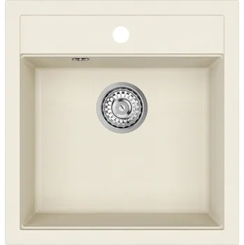 Granitový dřez Granitový dřez Helika TESA SQT100 blanched almond