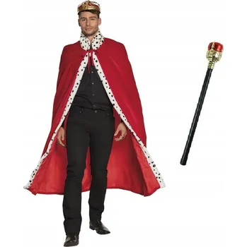 SUPER sada Kostým Plášť Krále plus Berle pro dospělé 2 Díly MK270