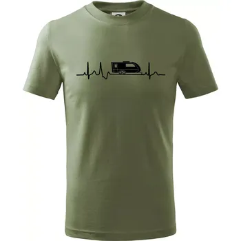 Chlapecké oblečení EKG karavan - Tričko dětské bavlněné - 158 cm/12 let ( Khaki )