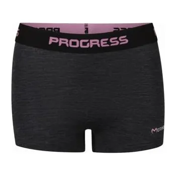 Boxerky MW SKNZ 170 dámské merino boxerky černý melír XL