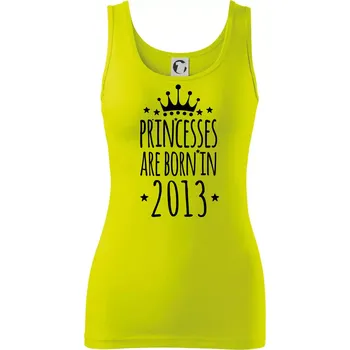 Princesses are born in 2013 - Dámské tílko - S ( Limetková )