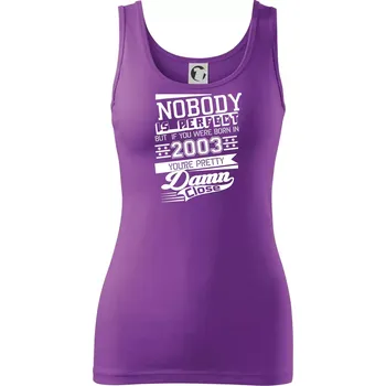 Dámské tričko Nobody is perfect - 2003 - Dámské tílko - L ( Fialová )